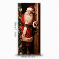 thumbnail image 2 of Christmas Santa Door Cover Vintage Santa Claus Hanging Decoration For Front Door Porch Holiday Home Party Decor, 2 of 7