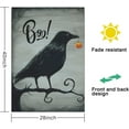 thumbnail image 2 of Halloween Boo Garden Flag Halloween Crow Welcome Flags Double Sided Vertical Burlap Yard Outdoor Halloween Decor 28x40 Inch, 2 of 6