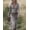 Light Gray, variant on Women's Western Cowgirl Faux Suede Midi Dress Vintage Long Sleeve Slim Fit V Neck Zip Up Irregular Tassel Fringe Dress Stretchy Fabric for Country Concerts and Themed Parties