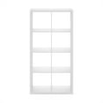 thumbnail image 3 of Furinno CUBICLE Book Shelf, 8-Cube Bookshelf, Extra Thick Frame Horizontally & Vertically Reversible Bookcase with Open Back, 14.6 x 30 x 58, for Living Room, Bedroom, Home Office, White, 3 of 6
