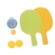 thumbnail image 4 of Entrenador de ping pong colgante para interiores para niños y adultos: 2 raquetas, color azul, mejora las habilidades mano-ojo, 4 of 8