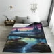 thumbnail image 5 of Fotbe Fantasy Landscape Starry Night Manta de Franela Acolchonada con Estampado, Súper Suave y Esponjosa, Extra Grande para Sofá, Cama, Uso Todo el Año-80"x60", 5 of 7