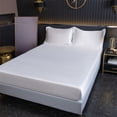 thumbnail image 1 of Drap-housse à Poches Profondes Effet Satin, Microfibre Brossée, Infroissable, Rafraîchissant, Drap de Lit pour Dormeurs Ayant Chaud, 1 of 6