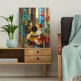 thumbnail image 5 of Abstract Mosaic Guitar Wall Art Canvas Painting，Suitable for Living Room， Bedroom， Office， Study， and Hotel Decoration., 5 of 8