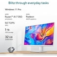 thumbnail image 2 of ASUS 27" FHD Touchscreen All-in-One Desktop, AMD Ryzen AI 7 350, 32 GB 5600 MHz DDR5, 2 TB SSD, 27" IPS LCD Anti-Glare Display, AMD Radeon 860M, Wi-Fi 6, Windows 11 Pro, 2 of 7
