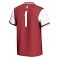 thumbnail image 3 of Unisex GameDay Greats #1 Crimson/White Alabama Crimson Tide Lightweight Softball Fashion Jersey, 3 of 4