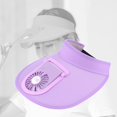 thumbnail image 3 of Mini ventilador de refrigeración Gorras de béisbol Carga USB Viajes al aire libre Sombreros con Visera deportiva Sombra Sombrero de protección - Púrpura Macarena Gorras de béisbol de enfriamiento del ventilador, 3 of 7
