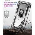 thumbnail image 4 of Grade Drop Impact for Samsung Galaxy A54 5G Case 360 Metal Rotating Ring Kickstand Holder  Heavy Duty Shockproof Case for Galaxy A54 5G Phone Case (Silver), 4 of 14