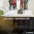 thumbnail image 3 of Fsddascl Red Christmas Blackout Curtains for Bedroom/Living Room, Thermal Insulated Kitchen Curtains, Xmas Winter Snowflakes Truck Dogs Grommet Darkening Window Treatment Drapes 52"x72"x2, 3 of 6