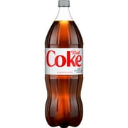 Diet Coke Soda Pop Bottle, 2 Liters