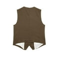 thumbnail image 4 of Baberdicy Cardigan Sweaters for Women Lightweight Women's Solid Casual Linen Blend Vest Jacket Womens Coats Coffee, 4 of 7