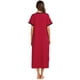 thumbnail image 2 of Sonducket Batas de mujer: favorecedoras y cómodas para el día a día Camisones y camisones de mujer Camisón Manga de dormir Vestidos rojo L, 2 of 6
