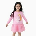 thumbnail image 3 of Disney Princess Toddler Girls Dresses Rapunzel Graphic Glow In The Dark Sequins Long Sleeves Dress Sizes 3-6, 3 of 7