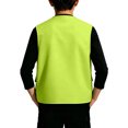 thumbnail image 6 of TGSLY Utility Cargo Vest for Children Lightweight Zip Up Sleeveless Layering Gilet Loose Casual Solid Color Fall Winter Outdoor Waistcoat 9-10 Years, 6 of 7