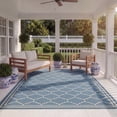 thumbnail image 4 of Safavieh Courtyard Amy Geometric Indoor/Outdoor Area Rug, Blue/Beige, 5'3" x 7'7", 4 of 11