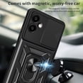 thumbnail image 3 of CSmall for Samsung Galaxy A06 Case with Slide Camera Lens Cover, Military Grade Shockproof Protection Cover with Rotate Ring Kickstand Case for Galaxy A06 SJ Blue, 3 of 8