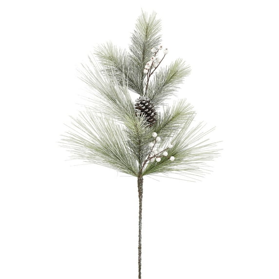 Vickerman 36" Artificial Flocked Troy Spray w/ Pinecone Berry