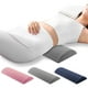 thumbnail image 1 of Almohada de soporte lumbar para dormir - Cojín de cintura con soporte de zona, 40x18x5cm, azul marino/rosa/gris oscuro, alivio de presión para dormidos de espaldas y de lado, 1 of 7