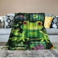 thumbnail image 2 of ARISTURING Frog Throw Blanket Soft Lightweight Blanket 3D Printed Comfortable Warm Flannel Blanket for Bedroom Living Room Sofa Couch All Seasons, 2 of 6
