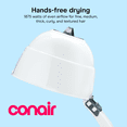 thumbnail image 3 of Conair Pro Style Bonnet Hair Dryer, 2 Heat Settings, Adjustable Height, Extra-Large Hood Size, 1875W Pro Style Bonnet Ionic Hair Dryer for Women, White, 3 of 9