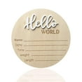 thumbnail image 1 of Letrero de anuncio de bebé DUOJINSANXI Hello World Newborn, 1 of 7