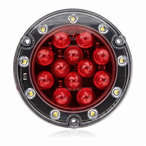 Maxxima Stop/Turn/Tail Light,LED,Flange,Red M85417R-KIT