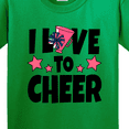thumbnail image 4 of Inktastic I Love to Cheer with O Being Replaced by Megaphone and Pom Poms Youth T-Shirt, 4 of 5