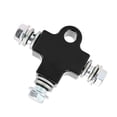 thumbnail image 4 of Acoplamiento de conector en T Manguera de tubo de 3 vías Universal de acero para modificación de motocicleta ATVNegro, 4 of 5