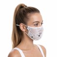 thumbnail image 2 of Unique Bargains 1 Pc Five-petal Flower Sunscreen Mask Lace White Flower, 2 of 5