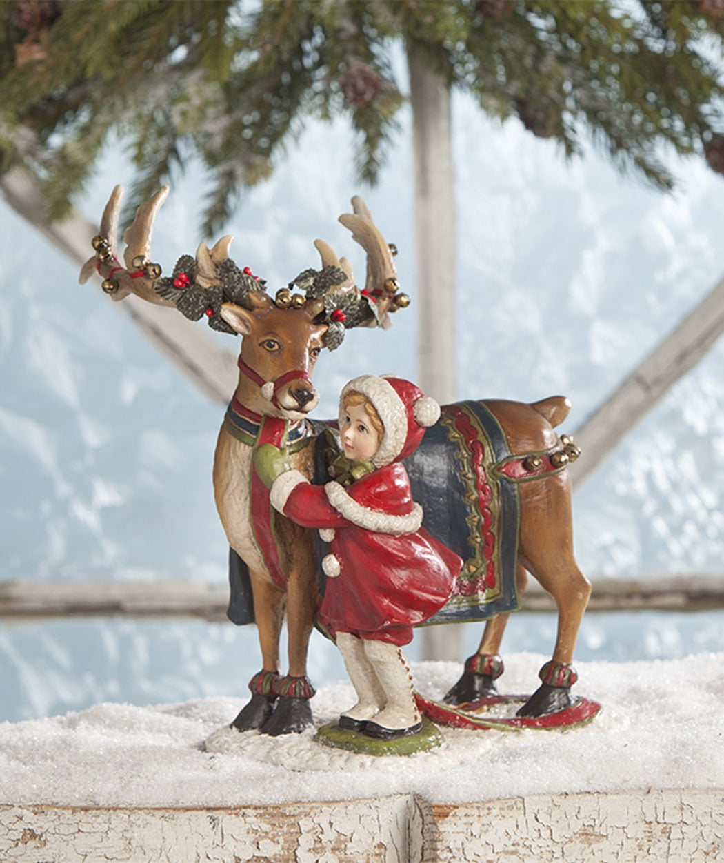 Bethany Lowe Christmas Dressing The Reindeer CP7902