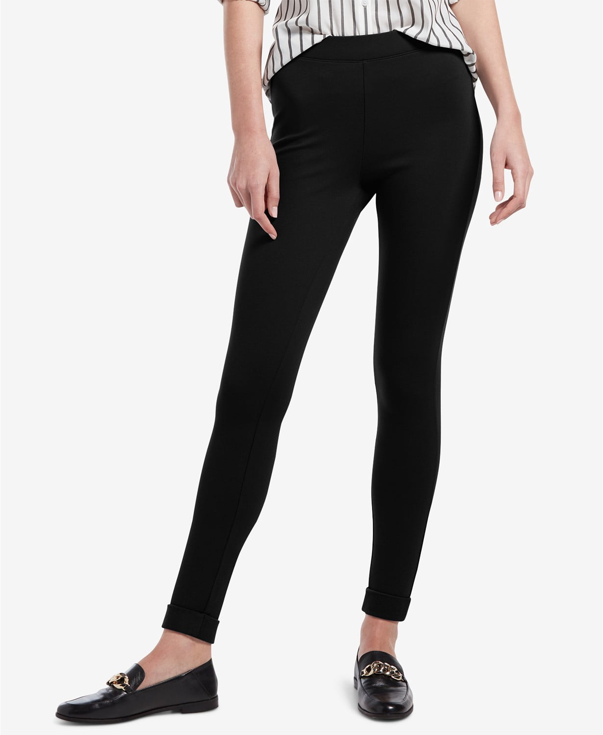 Hue Brushed Fleece-Lined Ponte-Knit 
