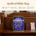 thumbnail image 7 of ZUXONGSY Skull Print Bible Case for Women Quilted Bible Cover Case Sturdy ChuZU Bag with Bookmarks & Pen Slots Carrying Book Case for Christian, 7 of 7