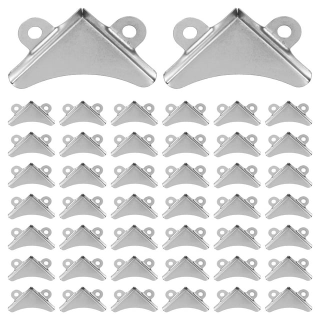KAKOWELY metal corner protector 1 Sets Iron Triangle Corner Protectors Decorative Edges Covers Picture Frame Protection Corners with Screws for Wooden Box Corner Fittings Luggage