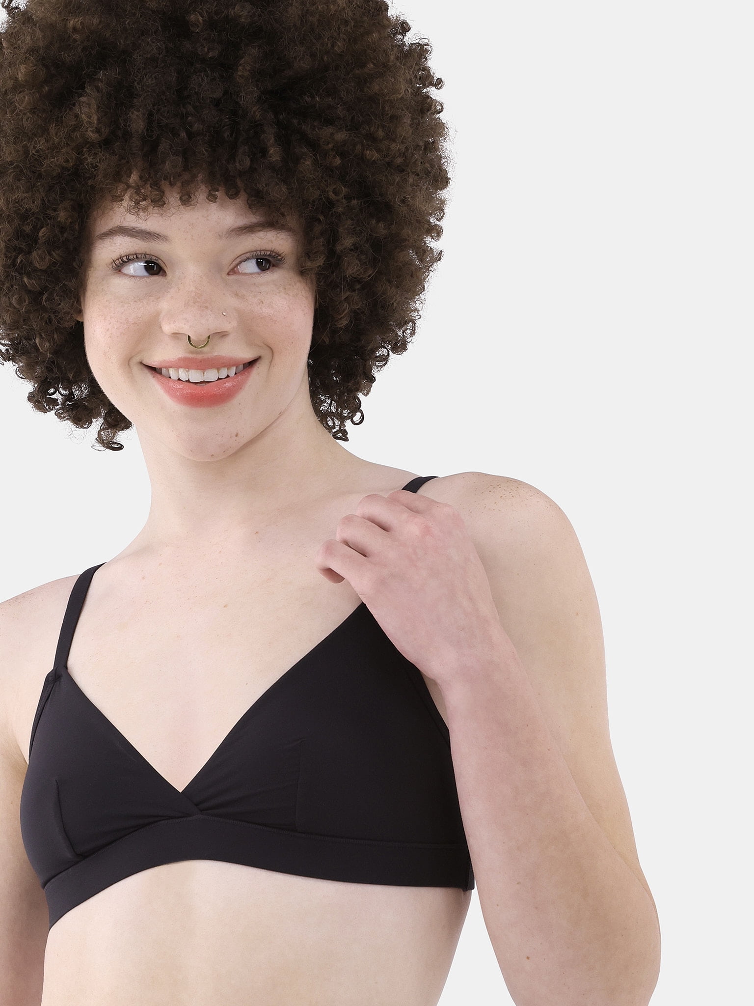 No Boundaries Fit Stretch Triangle Bralette, Women's XS-3XL