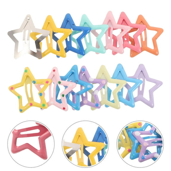 OULII 52Pcs Small Hair Barrettes Assorted Colors Non- Clips for Girls and Teens Daily Use Accessories