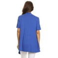 thumbnail image 4 of Moa Collection Women's Solid Short Sleeve Cardigan Casual Lightweight Open Design, 4 of 4