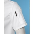 thumbnail image 6 of vastwit Unisex Men Women Stand Collar Short Sleeve Chef Jacket Cooking Coats Restaurant Hotel Kitchen Whie 4XL, 6 of 7