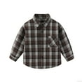 thumbnail image 2 of Timegard Toddler Baby Clothes Boy Girls Plaid Button up Shirts Fall Casual Comfy Kids Tops Unisex, 2 of 3