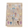 thumbnail image 2 of Ocean Jellyfish Kitchen Towels Set of 1, Vintage Colorful Coastal Animal Brown Absorbent Dish Towels for Kitchen, Microfiber Hand Towel, Quick Drying Tea Towel for Cleaning Decorative Dishcloths, 2 of 7