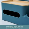thumbnail image 3 of Dinheiro - Soporte rectangular para caja de pañuelos con almacenamiento, caja de papel de seda para casa, 3 of 5