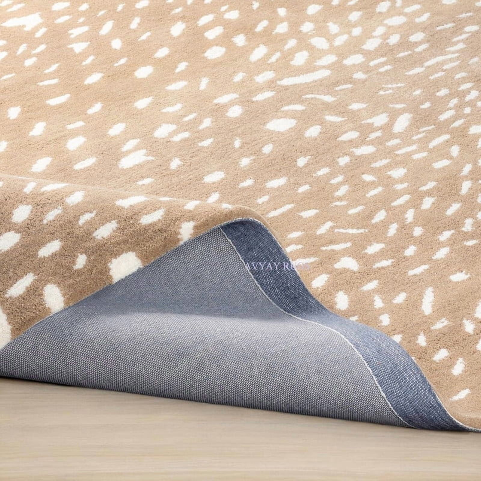 Avyay Rugs Antelope Cheetah Hand-Tufted Wool Area Rug – Contemporary Animal Print Carpet for Living Room, Bedroom & Office – 10x14