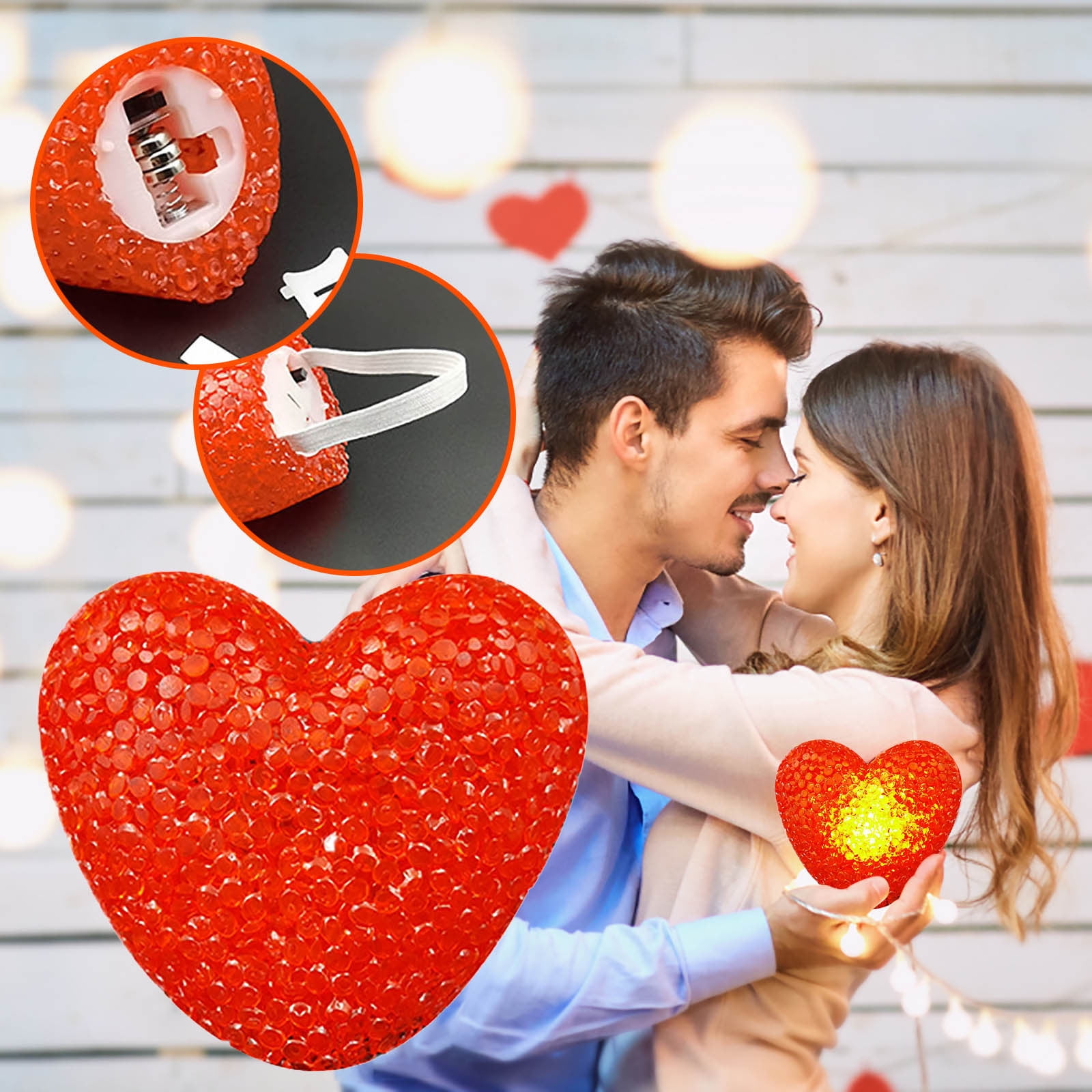 NEW Valentines Day   Valentine & Anniversary Valentine's Day 3D Foil Heart Decor