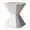 Marble White, variant on LeisureMod Azure Outdoor Side Table in Fiberstone