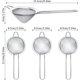 thumbnail image 2 of 3 piezas de coladores de té, colador de cócteles, colador de malla fina de acero inoxidable Botella de agua plegable cónica (plateada) - Botella de bebida reutilizable - Botella de viaje - B, 2 of 5