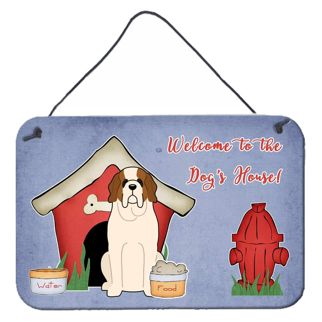 Dog House Collection Saint Bernard Wall or Door Hanging Prints