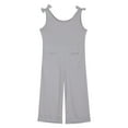 thumbnail image 4 of Gubotare Toddler Girls Romper Little Girl Summer Rompers Sleeveless One Piece Jumpsuits Size 5-6T (Grey,5-6 Years), 4 of 5