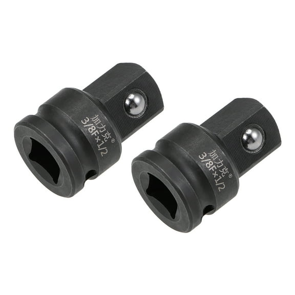 Impact Socket Adapter and Reducer 3/8-Inch F to 1/2-Inch M Cr-Mo 2 Pcs