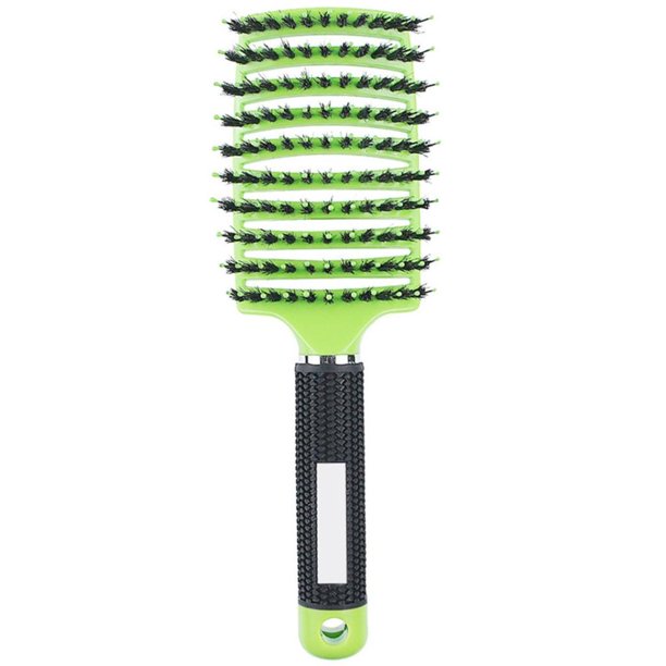 cerdas de jabalí natural nailon desenredar cepillo grande rizado estilo de pelo herramientas para mujer /Curvo Antiestático , Cepillo Para El Cabello Gao Jiahui unisex