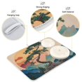 thumbnail image 3 of Yayeee Dish Drying Mat for Kitchen Counter 16"x18" Microfiber Absorbent Pad, Pine Tree at Dawn, 3 of 7