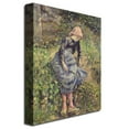 thumbnail image 3 of Trademark Fine Art "Girl with a Stick 1881" Canvas Art by Camille Pissarro, 3 of 3